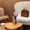 i1701663033_5968_0 Old Cobbler Birkin Touch Togo & Matte Alligator Crocodile Golden Brown Gold Hardware 25cm Full Handmade