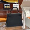 wsxc1764078235763_1 Old Cobbler Factory Kelly Touch Togo & Matte Crocodile CK89 Black Silver Hardware 25cm Full Handmade