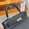 wsxc1764078235763_2 Old Cobbler Factory Kelly Touch Togo & Matte Crocodile CK89 Black Silver Hardware 25cm Full Handmade