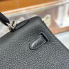 wsxc1764078235763_3 Old Cobbler Factory Kelly Touch Togo & Matte Crocodile CK89 Black Silver Hardware 25cm Full Handmade