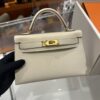 wsxc1775122666991_1 Old Cobbler Mini Kelly Epsom Leather Cream White Gold Hardware 19cm Full Handmade