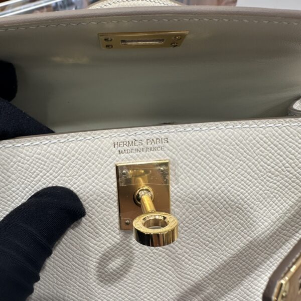 wsxc1775122666991_4 Old Cobbler Mini Kelly Epsom Leather Cream White Gold Hardware 19cm Full Handmade