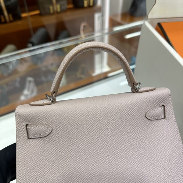 wsxc1775122690808_4 Old Cobbler Mini Kelly Epsom Leather Light Purple Pink Silver Hardware 19cm Full Handmade
