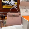 wsxc1778662811010_0-1 Old Cobbler Kelly Togo Leather 3Q Sakura Pink Silver Hardware 25cm Full Handmade