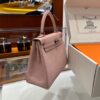 wsxc1778662811010_3 Old Cobbler Kelly Togo Leather 3Q Sakura Pink Silver Hardware 25cm Full Handmade
