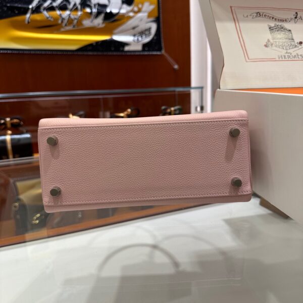 wsxc1778662811010_8 Old Cobbler Kelly Togo Leather 3Q Sakura Pink Silver Hardware 25cm Full Handmade