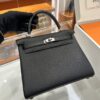 wsxc1778859463712_5 Old Cobbler Kelly Togo Leather CK89 Black Silver Hardware 25cm Full Handmade