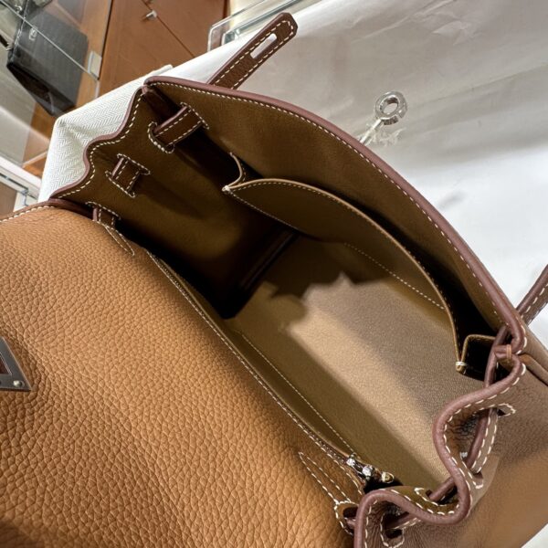 wsxc1778859491684_5 Old Cobbler Kelly Togo Leather CK37 Gold Brown Silver Hardware 25cm Full Handmade