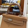 wsxc1778859491684_6 Old Cobbler Kelly Togo Leather CK37 Gold Brown Silver Hardware 25cm Full Handmade