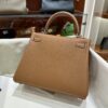 wsxc1778859491685_1 Old Cobbler Kelly Togo Leather CK37 Gold Brown Silver Hardware 25cm Full Handmade