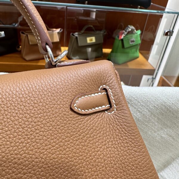 wsxc1778859491685_8 Old Cobbler Kelly Togo Leather CK37 Gold Brown Silver Hardware 25cm Full Handmade