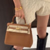 wsxc1778859497323_3 Old Cobbler Kelly Togo Leather CK37 Gold Brown Silver Hardware 25cm Full Handmade