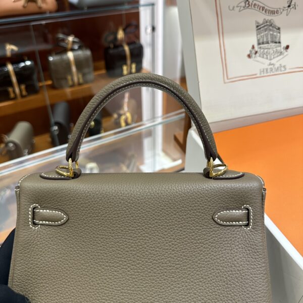 wsxc1778859517488_4 Old Cobbler Kelly Togo Leather CK18 Etoupe Grey Gold Hardware 25cm Full Handmade