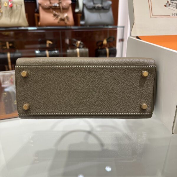 wsxc1778859517488_7 Old Cobbler Kelly Togo Leather CK18 Etoupe Grey Gold Hardware 25cm Full Handmade