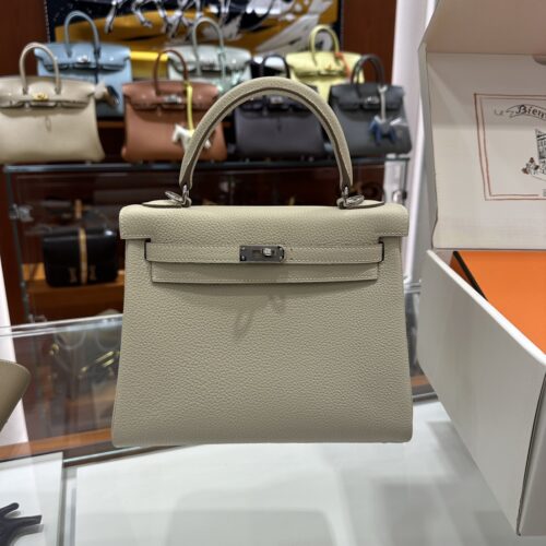 wsxc1778859543366_0 Old Cobbler Kelly Togo Leather CK10 Cream White Silver Hardware 25cm Full Handmade