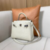 wsxc1778859547246_1 Old Cobbler Kelly Togo Leather CK10 Cream White Silver Hardware 25cm Full Handmade