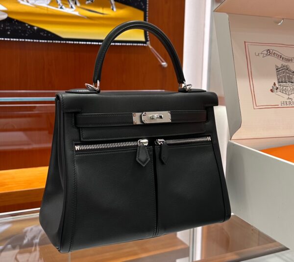 wsxc1779199261557_0 Old Cobbler Kelly Lakis Swift Leather CK89 Black Silver Hardware 28cm Full Handmade