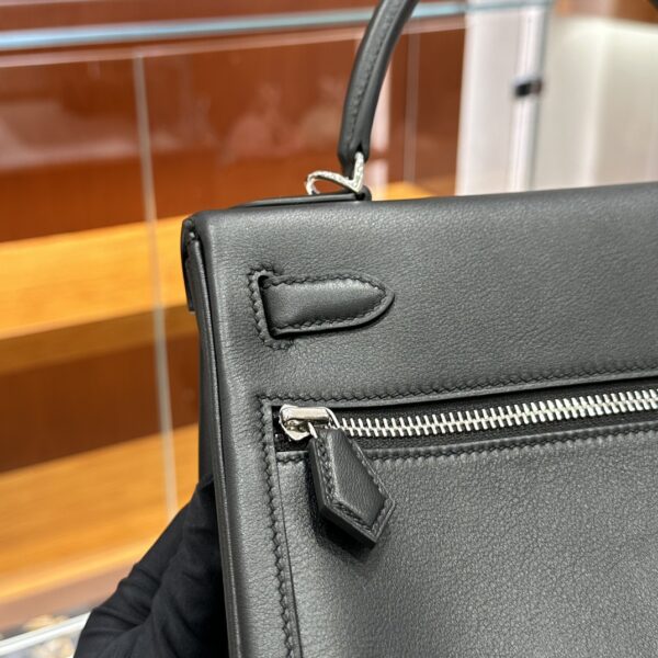 wsxc1779199261557_3 Old Cobbler Kelly Lakis Swift Leather CK89 Black Silver Hardware 28cm Full Handmade