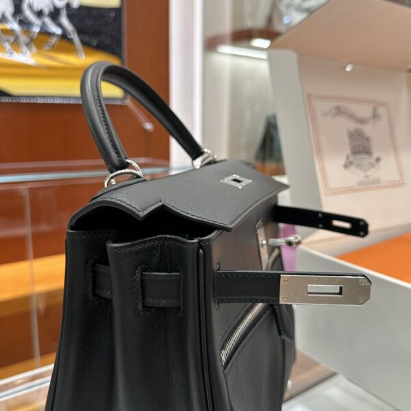 wsxc1779199261557_4 Old Cobbler Kelly Lakis Swift Leather CK89 Black Silver Hardware 28cm Full Handmade