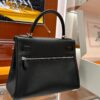 wsxc1779199261557_7 Old Cobbler Kelly Lakis Swift Leather CK89 Black Silver Hardware 28cm Full Handmade
