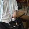 wsxc1779199274670_3 Old Cobbler Kelly Lakis Swift Leather CK89 Black Silver Hardware 28cm Full Handmade