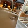 wsxc1779199378204_8 Old Cobbler Kelly Shiny Box Leather Caramel Coffee Gold Hardware 28cm Full Handmade