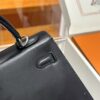 Old Cobbler Kelly Shiny Box Leather CK89 Black Silver Hardware 25cm Full Handmade