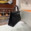 wsxc1779810689718_3-1 Old Cobbler Mini Kelly Ostrich Leather CK89 Black Silver Hardware 19cm Full Handmade