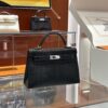 wsxc1781114011543_0-1 Old Cobbler Mini Kelly Lizard Leather CK89 Black Silver Hardware 19cm Full Handmade
