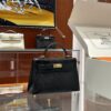 wsxc1781114030452_0 Old Cobbler Mini Kelly Lizard Leather CK89 Black Gold Hardware 19cm Full Handmade