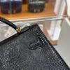 wsxc1781114030452_5 Old Cobbler Mini Kelly Lizard Leather CK89 Black Gold Hardware 19cm Full Handmade