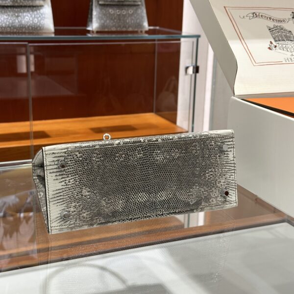 wsxc1781114051873_5 Old Cobbler Bags Kelly Lizard Leather Original Color Silver Hardware 25cm Full Handmade