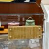 wsxc1782990474895_5 Old Cobbler Kelly Shiny Alligator Crocodile Khaki Yellow Light Gold Hardware 25cm Full Handmade