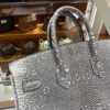 wsxc1782990635062_10 Old Cobbler Birkin Lizard Leather 1B Ombre Original Color Silver Hardware 25cm Full Handmade