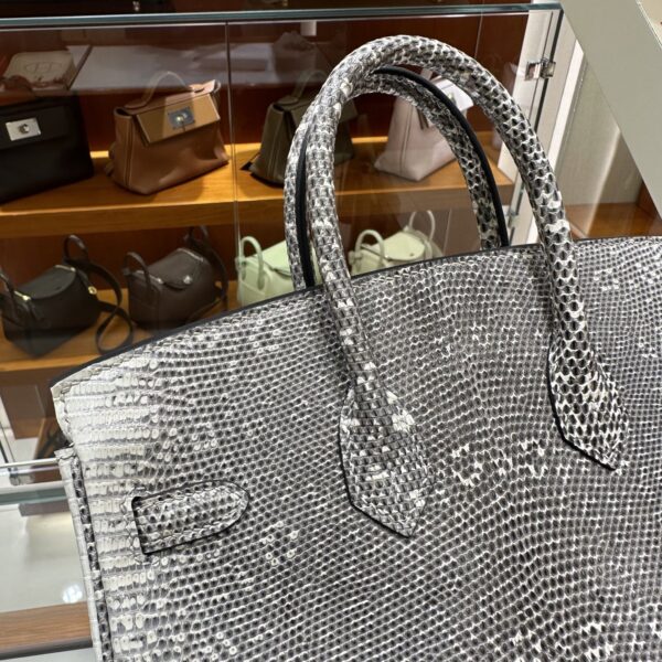 wsxc1782990635062_10 Old Cobbler Birkin Lizard Leather 1B Ombre Original Color Silver Hardware 25cm Full Handmade