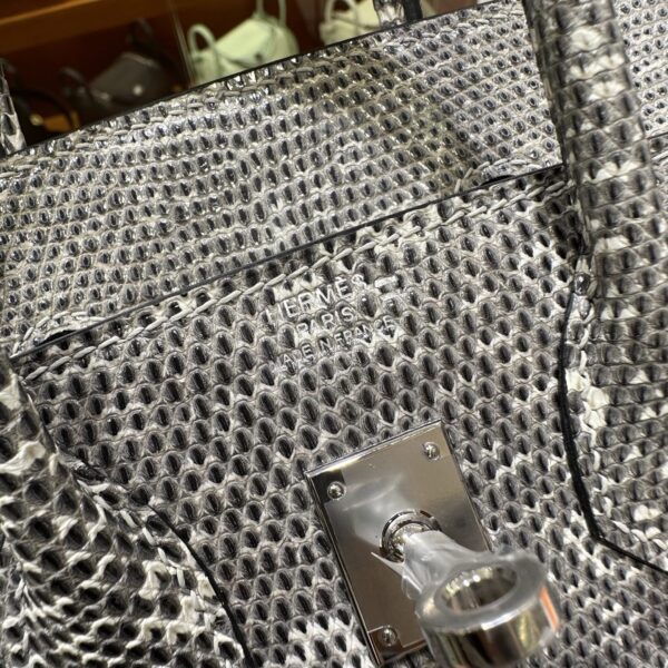 wsxc1782990635062_12 Old Cobbler Birkin Lizard Leather 1B Ombre Original Color Silver Hardware 25cm Full Handmade