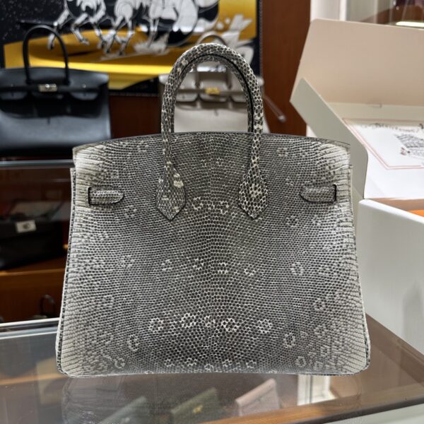 wsxc1782990635062_4 Old Cobbler Birkin Lizard Leather 1B Ombre Original Color Silver Hardware 25cm Full Handmade