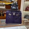 wsxc1782990657411_3 Old Cobbler Birkin Lizard Leather P9 Anemone Purple Silver Hardware 25cm Full Handmade