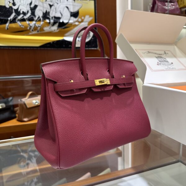 Old Cobbler Birkin Togo Leather K1 Grenat Red Gold Hardware 25cm Full Handmade