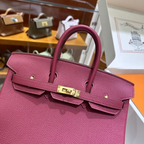 Old Cobbler Birkin Togo Leather K1 Grenat Red Gold Hardware 25cm Full Handmade