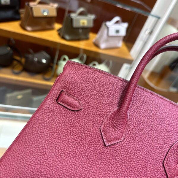 Old Cobbler Birkin Togo Leather K1 Grenat Red Gold Hardware 25cm Full Handmade