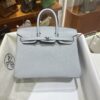 wsxc1782990830532_0 Old Cobbler Birkin Togo Leather P0 Gris Grey Silver Hardware 25cm Full Handmade