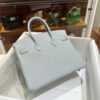 wsxc1782990830532_1 Old Cobbler Birkin Togo Leather P0 Gris Grey Silver Hardware 25cm Full Handmade