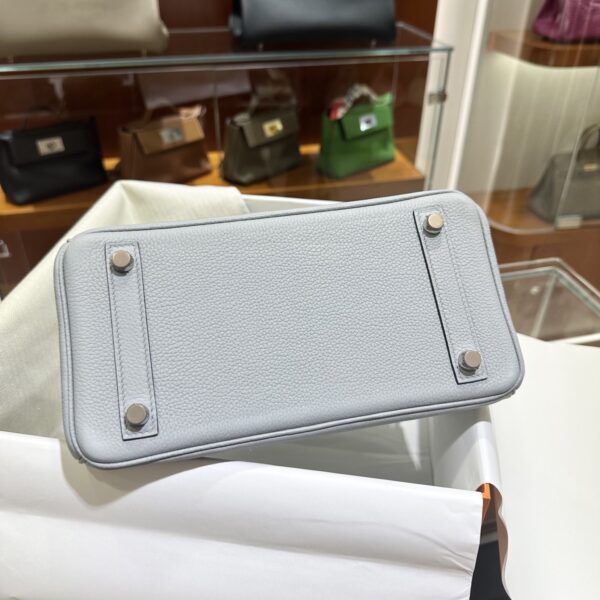wsxc1782990830532_2 Old Cobbler Birkin Togo Leather P0 Gris Grey Silver Hardware 25cm Full Handmade