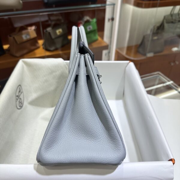 wsxc1782990830532_4 Old Cobbler Birkin Togo Leather P0 Gris Grey Silver Hardware 25cm Full Handmade