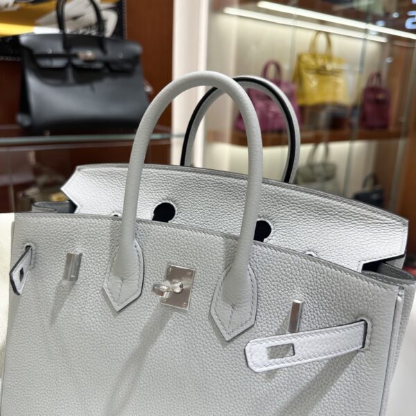 wsxc1782990830532_5 Old Cobbler Birkin Togo Leather P0 Gris Grey Silver Hardware 25cm Full Handmade