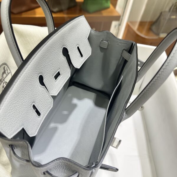 wsxc1782990830532_8 Old Cobbler Birkin Togo Leather P0 Gris Grey Silver Hardware 25cm Full Handmade