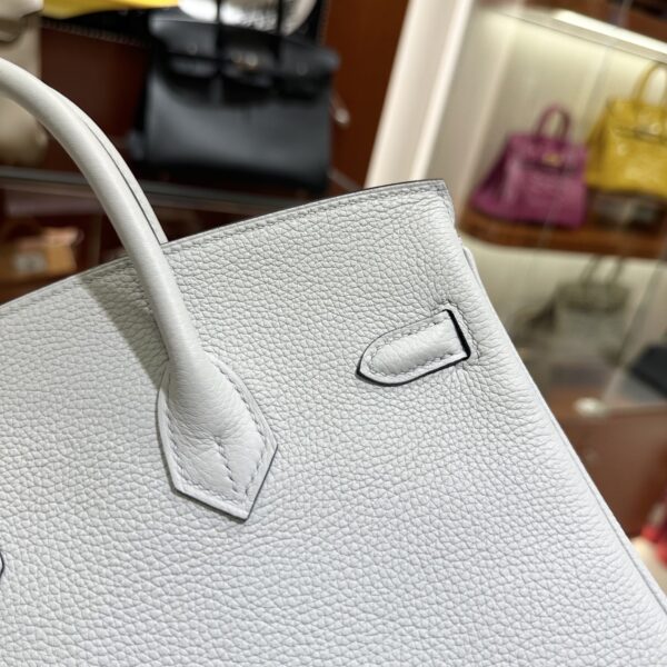 wsxc1782990830532_9 Old Cobbler Birkin Togo Leather P0 Gris Grey Silver Hardware 25cm Full Handmade