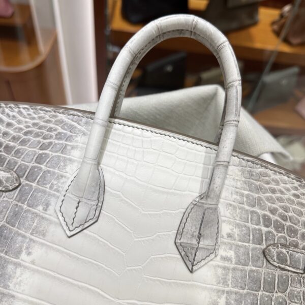Old Cobbler Birkin Matte Crocodile Leather Himalaya Silver Hardware 25cm Full Handmade