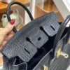 wsxc1782991016972_4 Old Cobbler Birkin Matte Alligator Crocodile CK89 Black Gold Hardware 25cm Full Handmade